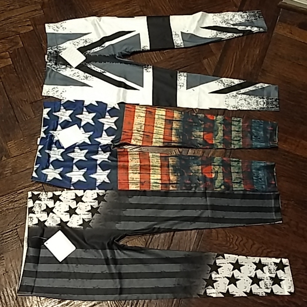 🇺🇸NEW 3pc bundle American 🇺🇸Running Leggings